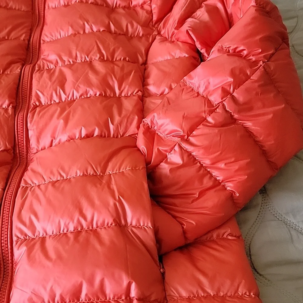 Kids Light Puffer Jacket in Bright Orange